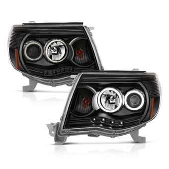 compare product ANZO 2005-2011 Toyota Tacoma Projector Headlights w/ Halo Black