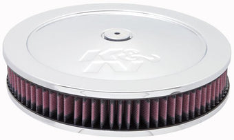 compare product K&N 5 1/8in Flange 11in OD 3 1/4in Height w/ Vent Custom Air Cleaner Assembly