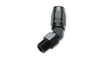 compare product Vibrant -12AN Male NPT 45Degree Hose End Fitting - 1/2 NPT