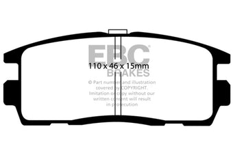 compare product EBC 10+ Chevrolet Equinox 2.4 Ultimax2 Rear Brake Pads