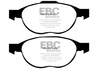 compare product EBC 12+ Ford C-Max 2.0 Hybrid Ultimax2 Front Brake Pads