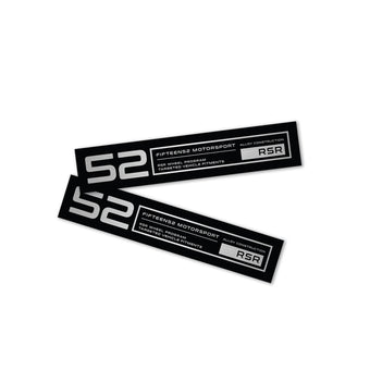 compare product fifteen52 Holeshot RSR Wheel Lip Decal Set of Four - Black