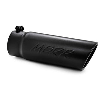 compare product MBRP Universal Tip 4 O.D. Angled Rolled End 3.5 inlet 10 length- Black Finish