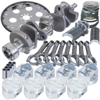 compare product Eagle Chevy 350 1Pc 3.480in Crank 5.700in I-Beam Rods 4.040in Pistons 168 Tooth FP Balanced Assembly