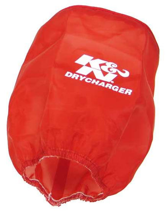 compare product K&N Drycharger Air Filter Wrap Red 6in Base ID x 5in Top ID x 6.5in Height