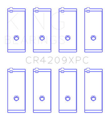 compare product King Engine Bearings Toyota 3Sgte/16V 2.0L (Size +.026mm) Connecting Rod Bearing Set