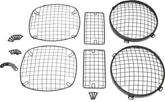compare product Kentrol 97-06 Jeep Wrangler TJ Wire Mesh Guard Set 6 Pieces - Powdercoat Black