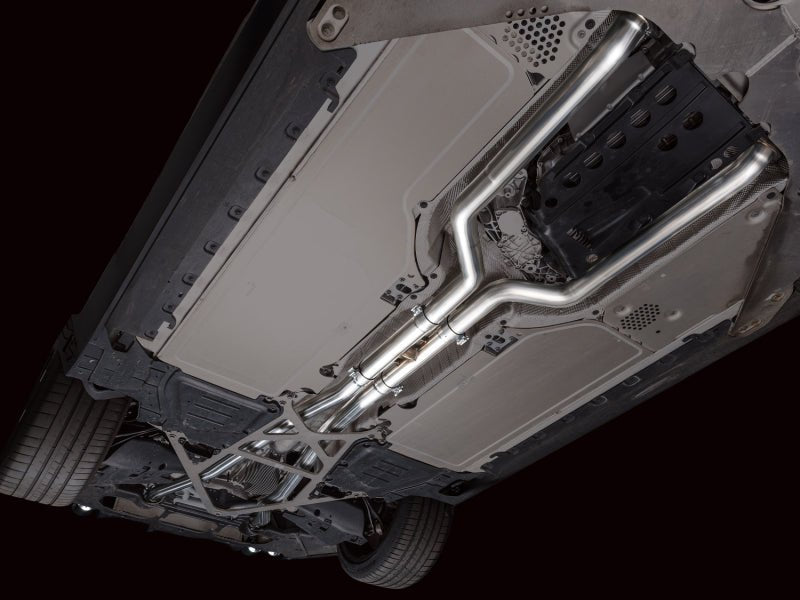 AWE Tuning BMW G90/G99 M5 Track Edition Cat - Back Exhaust - Chrome Silver Tips - My Store