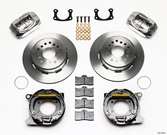 compare product Wilwood Forged Dynalite P/S Park Brake Kit Polished New Big Ford 2.36in Offset