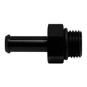 compare product DeatschWerks 6AN ORB Male to 5/16in Male Barb Fitting (Incl O-Ring) - Anodized Matte Black