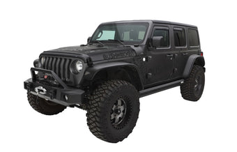 compare product Bushwacker 2018+ Jeep Wrangler (JL) Unlimited Flat Style Flares 4pc - Black