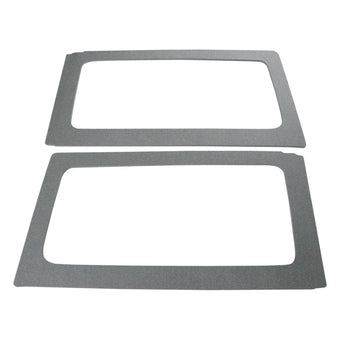 compare product DEI 11-18 Jeep Wrangler JK 2-Door Boom Mat Rear Side Window Trim - 2 Piece - Gray