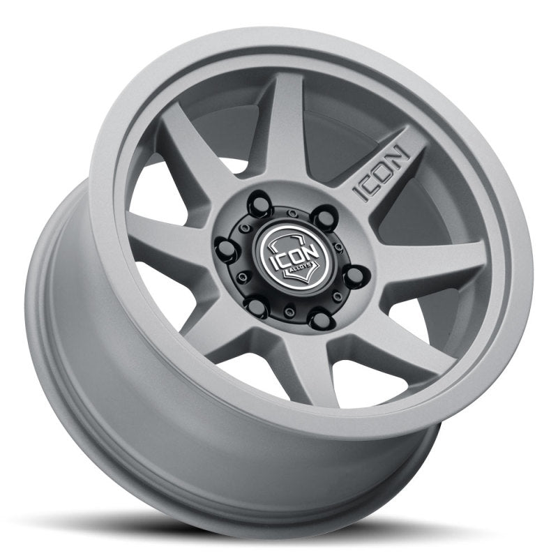 ICON Rebound 17x8.5 6x5.5 0mm Offset 4.75in BS 106.1mm Bore Charcoal Wheel - My Store