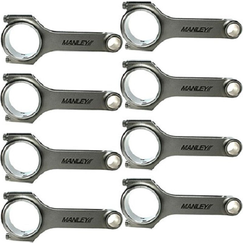 Manley SB Chevy Sportsmaster Steel Connecting Rods I - Beam 5.7in Length - Set of 8 - My Store