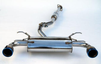 compare product Invidia Subaru BRZ / Scion FRS Q300 w/ Rolled Titanium Tips Cat- Back Exhaust (Blue Edge)