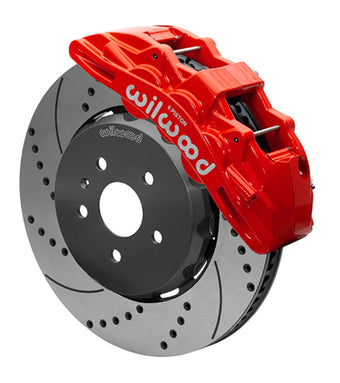 compare product Wilwood SX6R Front Brake Kit 15in Lug Drive Slotted/Drilled Red w/ Lines 10-14 Chevrolet Camaro SS