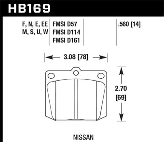 compare product Hawk HPS Street Brake Pads