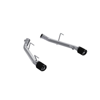compare product MBRP 05-10 Ford Mustang GT 4.6L T304 SS 2.5in Dual Axle-Back with CF Tips (Race Version)