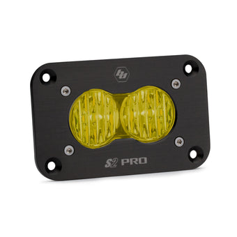 compare product Baja Designs S2 Pro Wide Cornering Pattern Flush Mount LED Light - Amber
