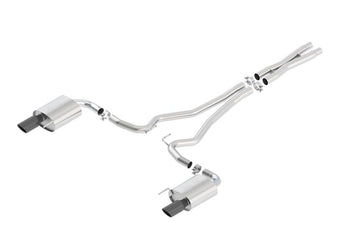 compare product Borla Atak S Cat-Back 15-17 Ford Mustang GT 5.0L V8 MT/AT 2.5in pipe 4in tip (Black Chrome)