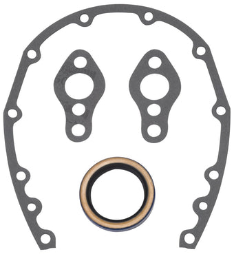 compare product Edelbrock SBC Timing Cover Gasket And Oil Seal Kit