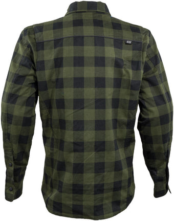 compare product Speed and Strength True Grit Armored Motoshirt Olive/Black - Large