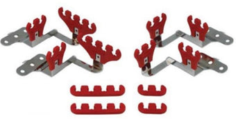 compare product Moroso Chevrolet Small Block Ignition Wire Loom Kit - Centerbolt - 7-9mm - Red