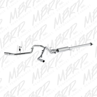 compare product MBRP 2015 Ford F-150 2.7L / 3.5L EcoBoost 2.5in Cat Back Dual Side Split Alum Exhaust System