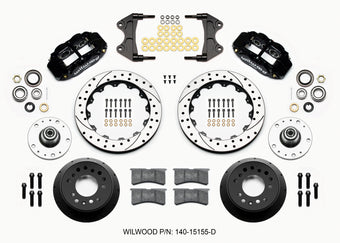 compare product Wilwood Narrow Superlite 6R Front Hub Kit 12.88in Drilled WWE ProSpindle (5x4.75in 5x5.00in Hub)