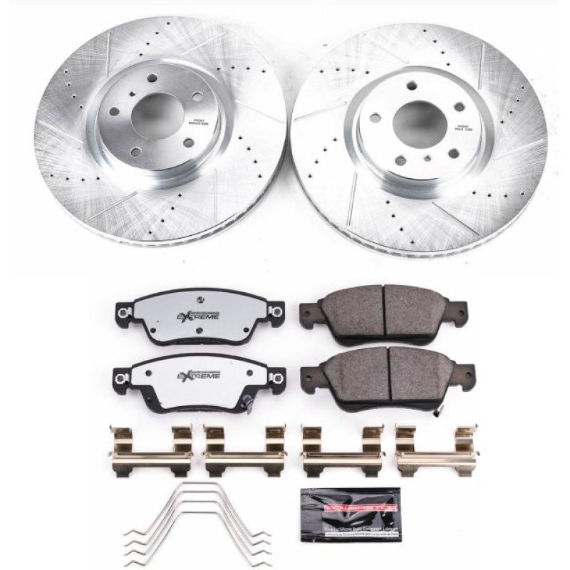 Power Stop 07 - 08 Infiniti G35 Front Z26 Street Warrior Brake Kit - My Store