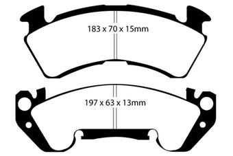 compare product EBC 92-96 Chevrolet Caprice 4.3 Police Ultimax2 Front Brake Pads