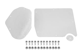 compare product BMR 15-20 Ford Mustang A/C & Heater Delete Panel (Aluminum) - Bare