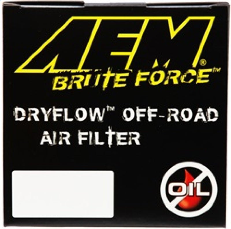 AEM Dryflow Conical Air Filter 2.75in Flange ID / 6in Base OD / 5.125in Top OD / 9.125in Height - My Store