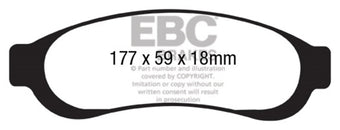 compare product EBC 05-07 Ford F350 (inc Super Duty) 5.4 DRW 2WD Extra Duty Rear Brake Pads