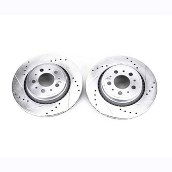 compare product Power Stop 03-14 Volvo XC90 Rear Evolution Drilled & Slotted Rotors - Pair