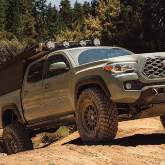 compare product Rock Slide Engineering 05-23 Toyota Tacoma Rock Sliders Passenger Side Black Pwdercoat Steel
