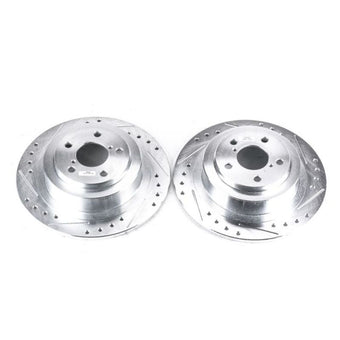 compare product Power Stop 03-06 Subaru Baja Rear Evolution Drilled & Slotted Rotors - Pair