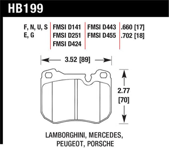 compare product Hawk 80-92 Porsche 924 Turbo DTC-60 Race Brake Pads