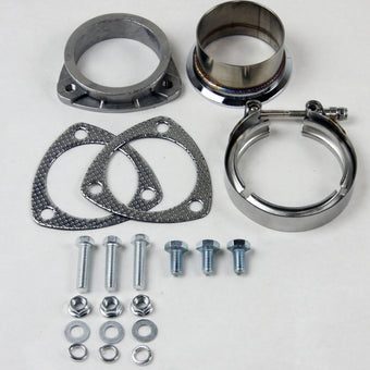 compare product Granatelli 3in V-Band to Straight Connection Cutout w/Gaskets (3-Bolt)