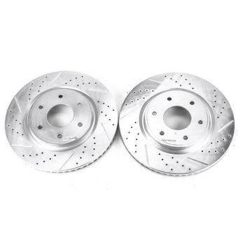 compare product Power Stop 05-07 Infiniti QX56 Front Evolution Drilled & Slotted Rotors - Pair