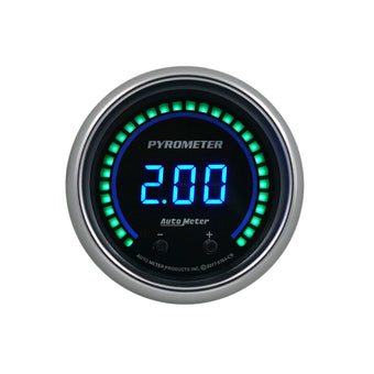 compare product Autometer 52.4mm Black Two Channel 0-2000 Degree Pyrometer (EGT) Cobalt Elite Digital Gauge