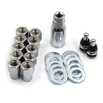 compare product Race Star Pro Forged Open End Deluxe Lug Kit 1/2in. Open .50in. Shank 13/16in. Head - Set of 10