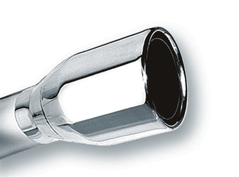 compare product Borla 2.5in Inlet 4in Single Round Rolled Edge Outlet x 8in Long Weld On Exhaust Tip
