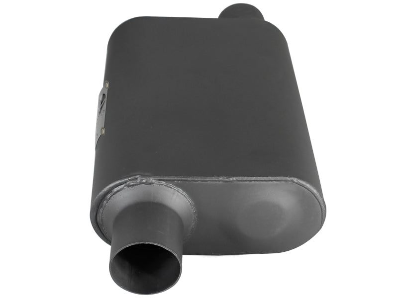 aFe Scorpion Replacement Alum Steel Muffler 2 - 1/2in In/Out Baffled Offset/Offset 13inL x10inW x4inH - My Store