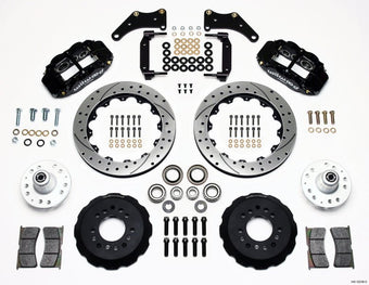 compare product Wilwood Narrow Superlite 6R Front Hub Kit 12.88in Drilled Large GM 57-70 Drop Spindle