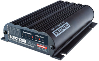 compare product REDARC DC/DC Dual Input In-Vehicle Battery Charger - 12V 25A