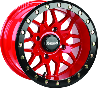 compare product DragonFire Racing Typhon Wheel 15X10 4/156 5+5 +0 Machined Red