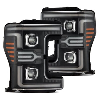 compare product AlphaRex 17-19 Ford F-250/350/450/550 Super Duty LUXX-Series LED Proj Headlights Blk w/SS & SBDRL