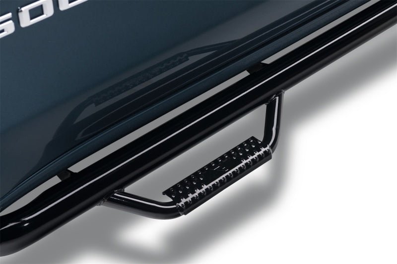 N - Fab Nerf Step 15 - 17 Chevy - GMC 2500/3500 Crew Cab 6.5ft Bed - Gloss Black - Bed Access - 3in - My Store