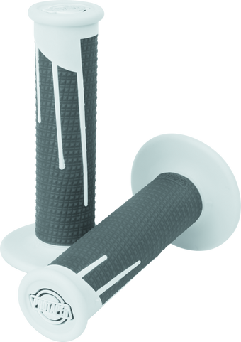 compare product ProTaper Full Diamond Clamp-On Grips - White/Dark Gray